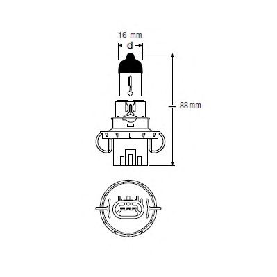 OSRAM 9008 -  Лампа накаливания, ORIGINAL LINE H13 12В 60/55Вт, 1шт
