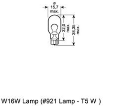 OSRAM 921 -  Лампа накаливания, ORIGINAL LINE W16W 12В 16Вт, 1шт