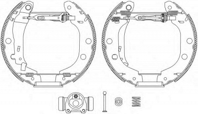 PAGID r1030 -  Комплект тормозных колодок