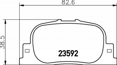 PAGID t1308 -  Комплект тормозных колодок, дисковый тормоз