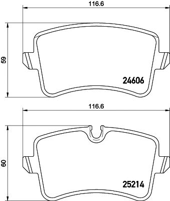 PAGID t2090 -  Комплект тормозных колодок, дисковый тормоз