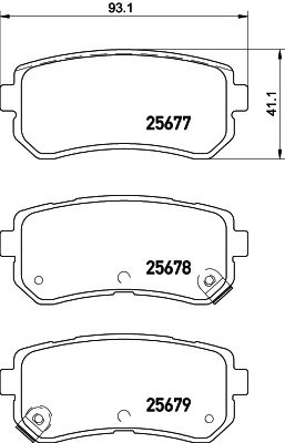 PAGID t2280 -  Комплект тормозных колодок, дисковый тормоз