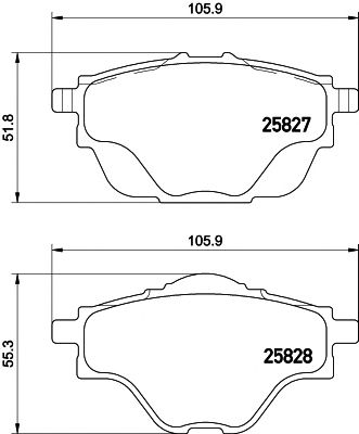 PAGID t2304 -  Комплект тормозных колодок, дисковый тормоз
