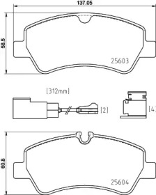 PAGID t2574 -  Комплект тормозных колодок, дисковый тормоз