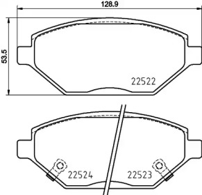 PAGID t4172 -  Комплект тормозных колодок, дисковый тормоз