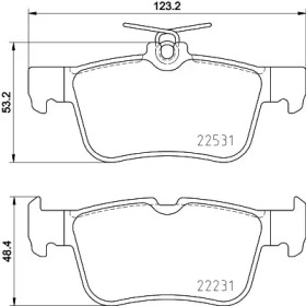 PAGID t4181 -  Комплект тормозных колодок, дисковый тормоз
