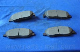 PARTS-MALL pka035s -  Комплект тормозных колодок, дисковый тормоз