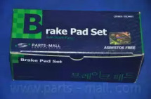 PARTS-MALL pkb033s -  Комплект тормозных колодок, дисковый тормоз