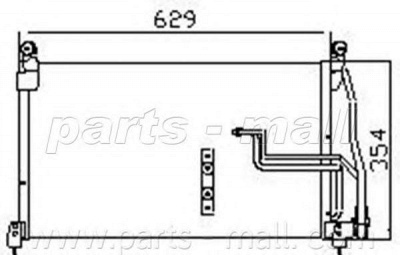 PARTS-MALL pxnc1009 -  Конденсатор, кондиционер
