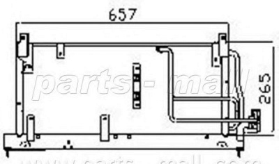 PARTS-MALL pxnc1010 -  Конденсатор, кондиционер