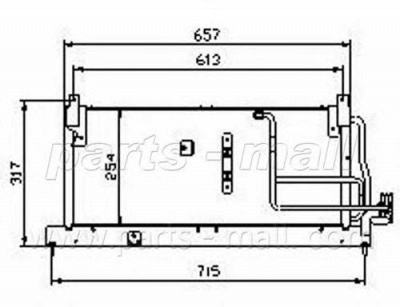 PARTS-MALL pxnc1011 -  Конденсатор, кондиционер