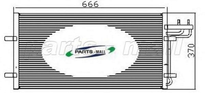 PARTS-MALL pxnc2005 -  Конденсатор, кондиционер