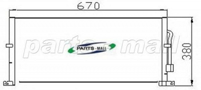 PARTS-MALL pxnc2012 -  Конденсатор, кондиционер