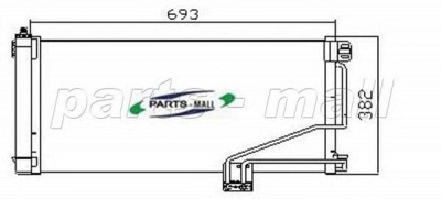 PARTS-MALL pxncr003 -  Конденсатор, кондиционер