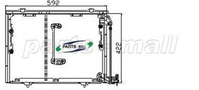 PARTS-MALL pxncr004 -  Конденсатор, кондиционер