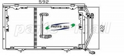 PARTS-MALL pxncr005 -  Конденсатор, кондиционер