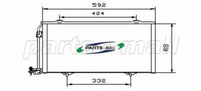 PARTS-MALL pxncr008 -  Конденсатор, кондиционер