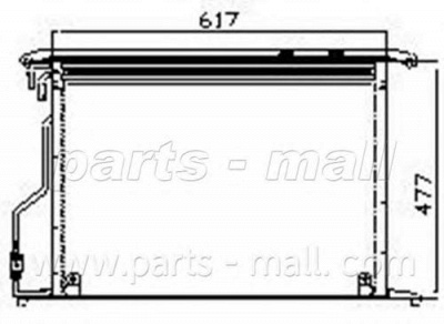 PARTS-MALL pxncr016 -  Конденсатор, кондиционер