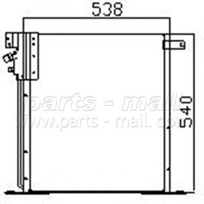 PARTS-MALL pxncr019 -  Конденсатор, кондиционер