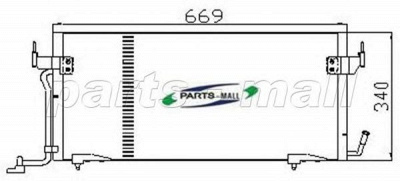 PARTS-MALL pxncx005z -  Конденсатор, кондиционер
