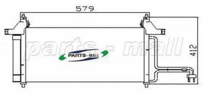 PARTS-MALL pxncx040g -  Конденсатор, кондиционер