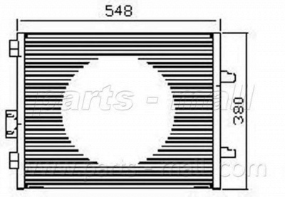 PARTS-MALL pxncx058y -  Конденсатор, кондиционер