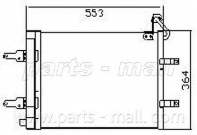 PARTS-MALL pxncx070t -  Конденсатор, кондиционер