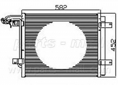 PARTS-MALL pxncx071t -  Конденсатор, кондиционер