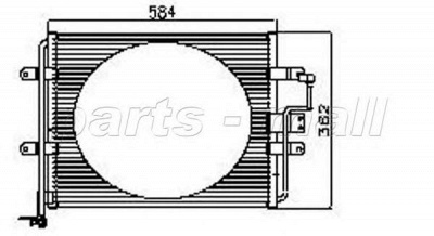PARTS-MALL pxncx074t -  Конденсатор, кондиционер