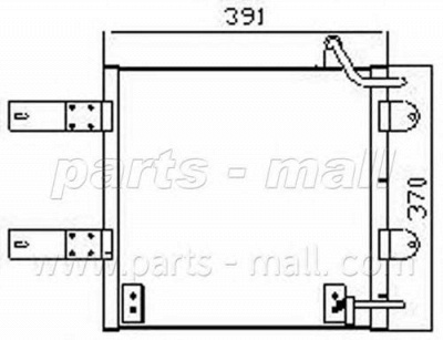 PARTS-MALL pxncx078t -  Конденсатор, кондиционер