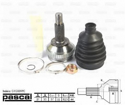 PASCAL g1g009pc -  Шарнирный комплект, приводной вал