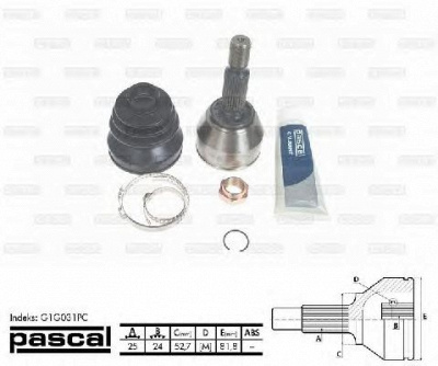 PASCAL g1g031pc -  Шарнирный комплект, приводной вал
