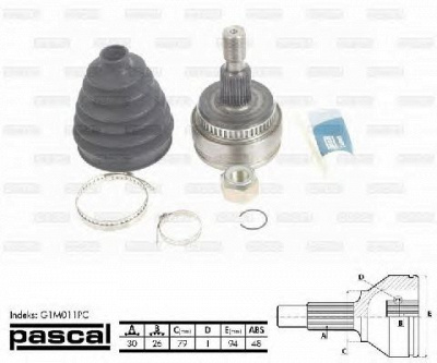 PASCAL g1m011pc -  Шарнирный комплект, приводной вал