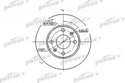 PATRON pbd1217 -  Тормозной диск