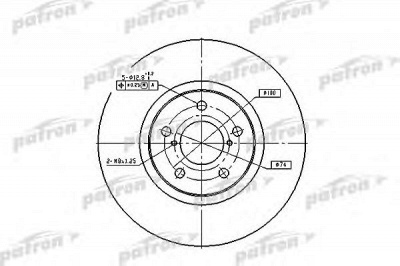PATRON pbd1437 -  Тормозной диск