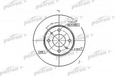 PATRON pbd1745 -  Тормозной диск