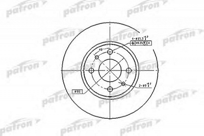 PATRON pbd1790 -  Тормозной диск