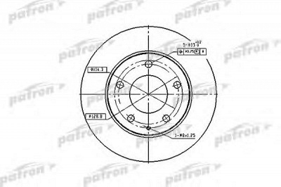 PATRON pbd2704 -  Тормозной диск