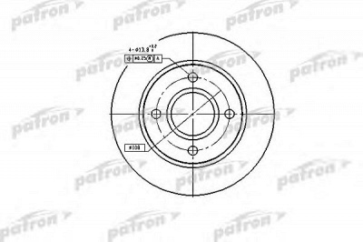 PATRON pbd2752 -  Тормозной диск