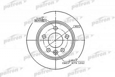 PATRON pbd2777 -  Тормозной диск
