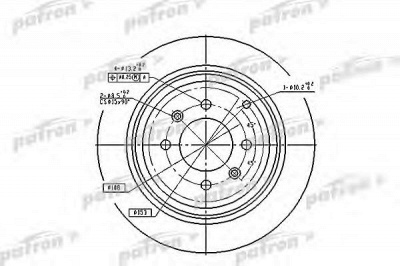 PATRON pbd2781 -  Тормозной диск