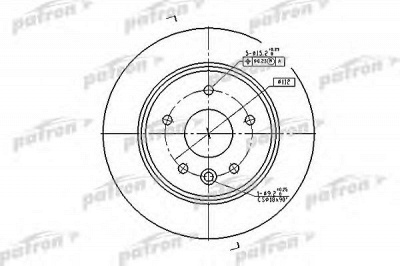 PATRON pbd2794 -  Тормозной диск