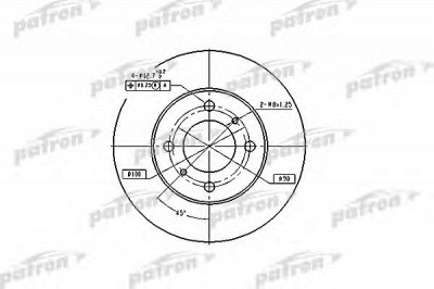 PATRON pbd4022 -  Тормозной диск