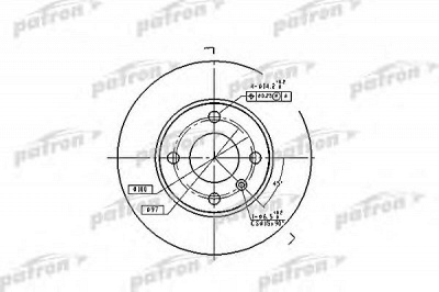 PATRON pbd4050 -  Тормозной диск