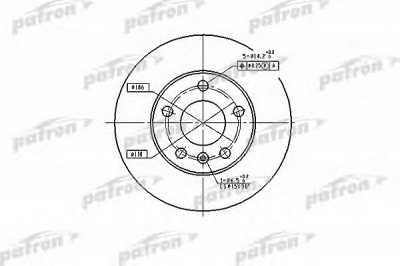 PATRON pbd4051 -  Тормозной диск