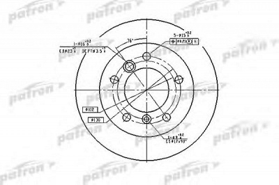PATRON pbd4088 -  Тормозной диск