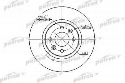 PATRON pbd4110 -  Тормозной диск