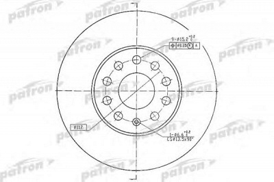 PATRON pbd4295 -  Тормозной диск