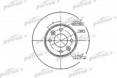 PATRON pbd4364 -  Тормозной диск