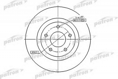 PATRON pbd7006 -  Тормозной диск